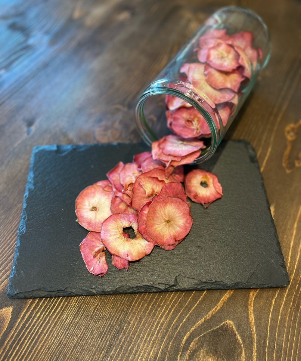 Mela Rossa in chips bio disidratata