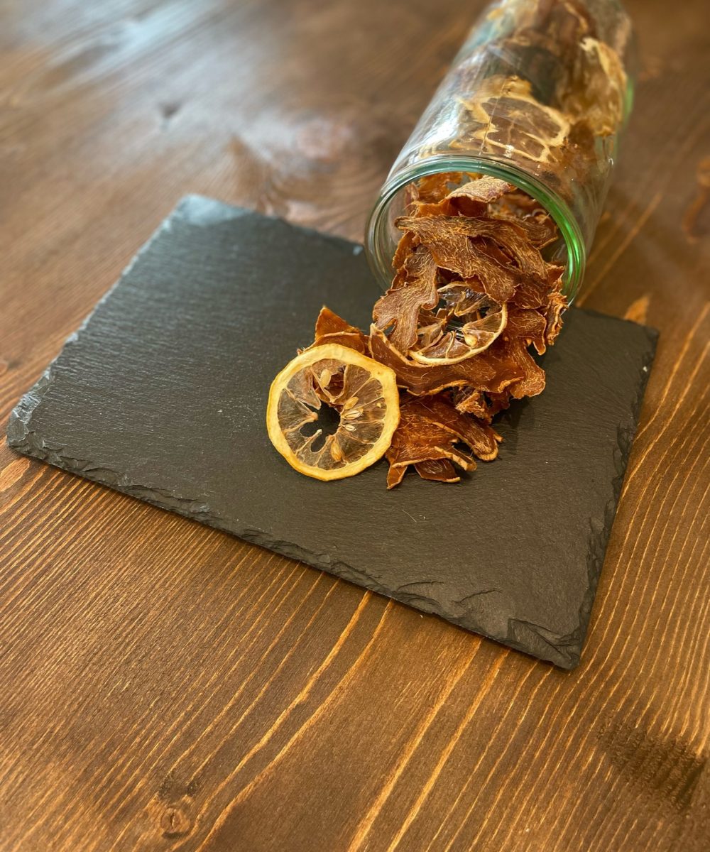 Zenzero e limone in chips bio disidratati