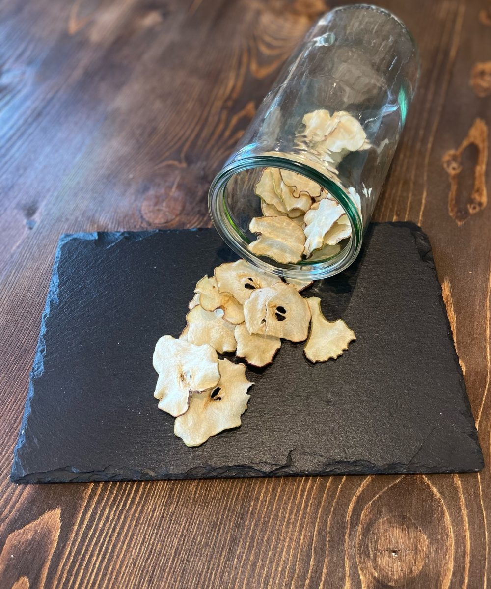 Pera in chips bio disidratata