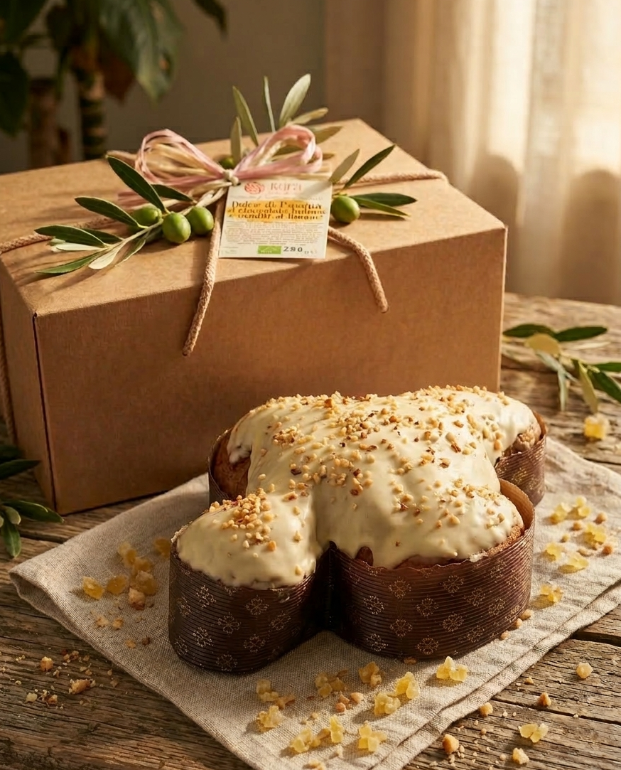 Colomba al Cioccolato Bianco e Limone Bio - 750 gr