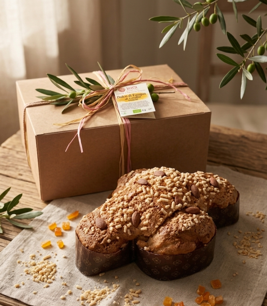 Colomba all'arancia candita e Mandorle Bio - 750 gr