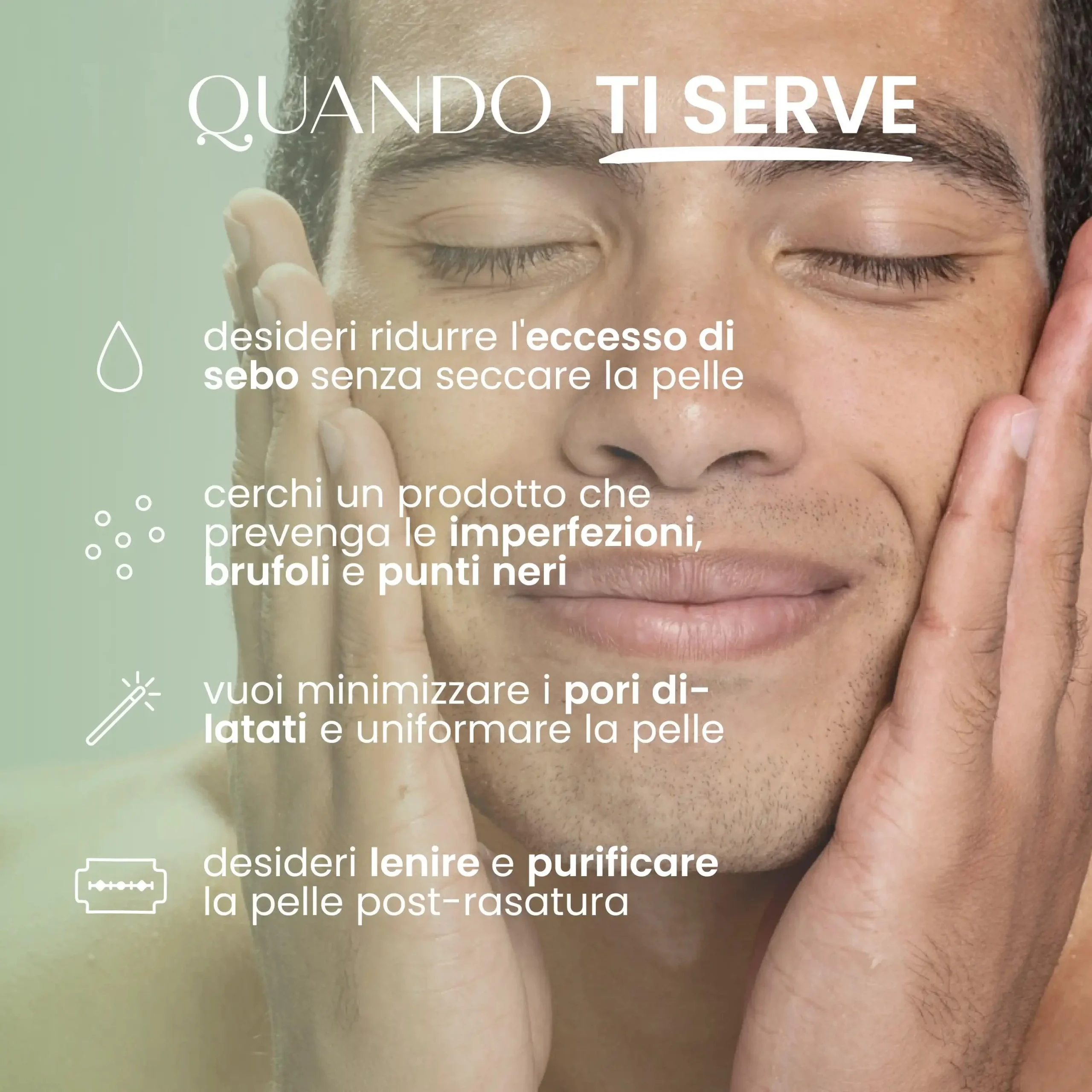 Siero Viso Solido Purificante - Senso Naturale - immagine 2