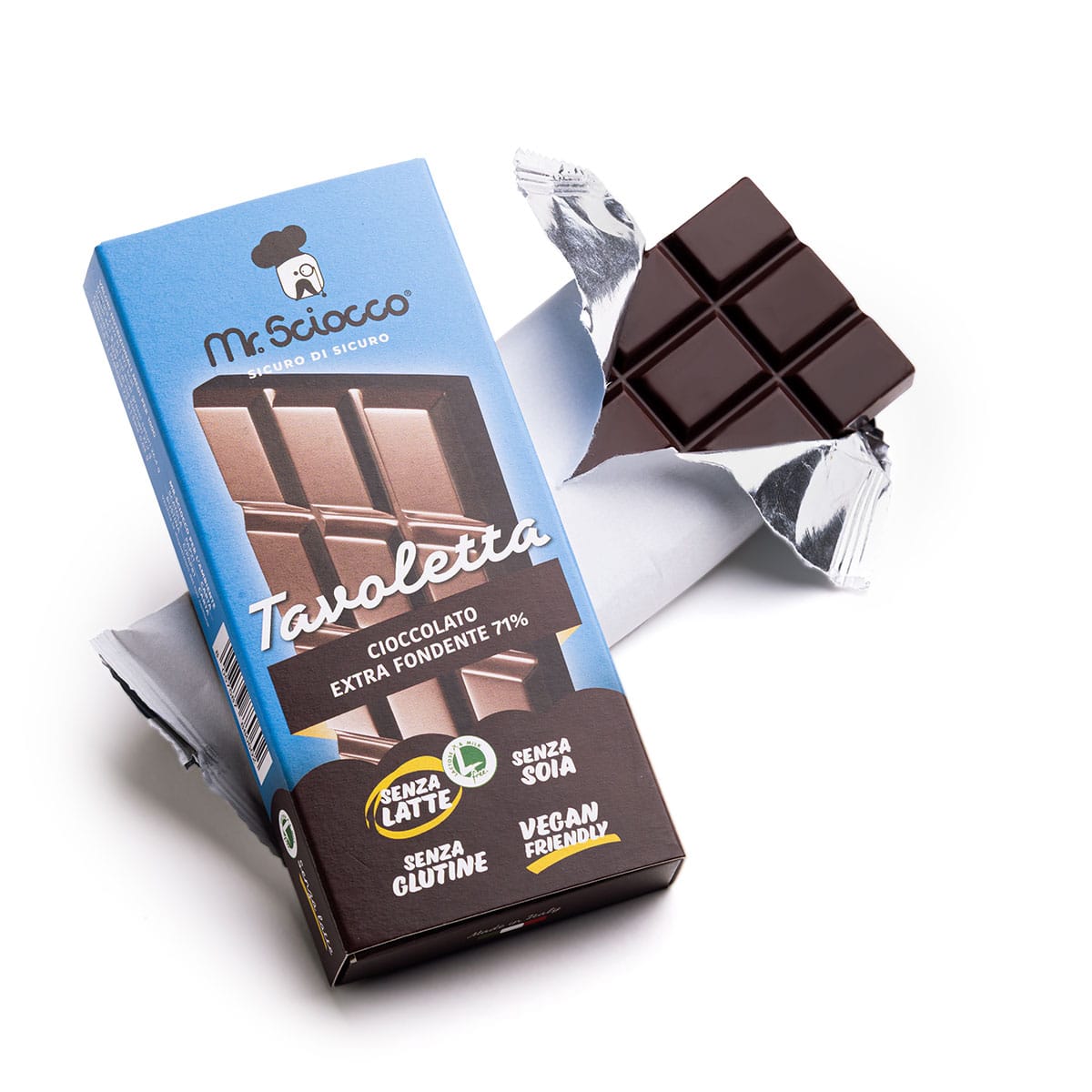 Tavoletta di cioccolato fondente 71%